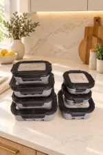 طقم ثلاجه 7ق زجاج ارشيا -3677