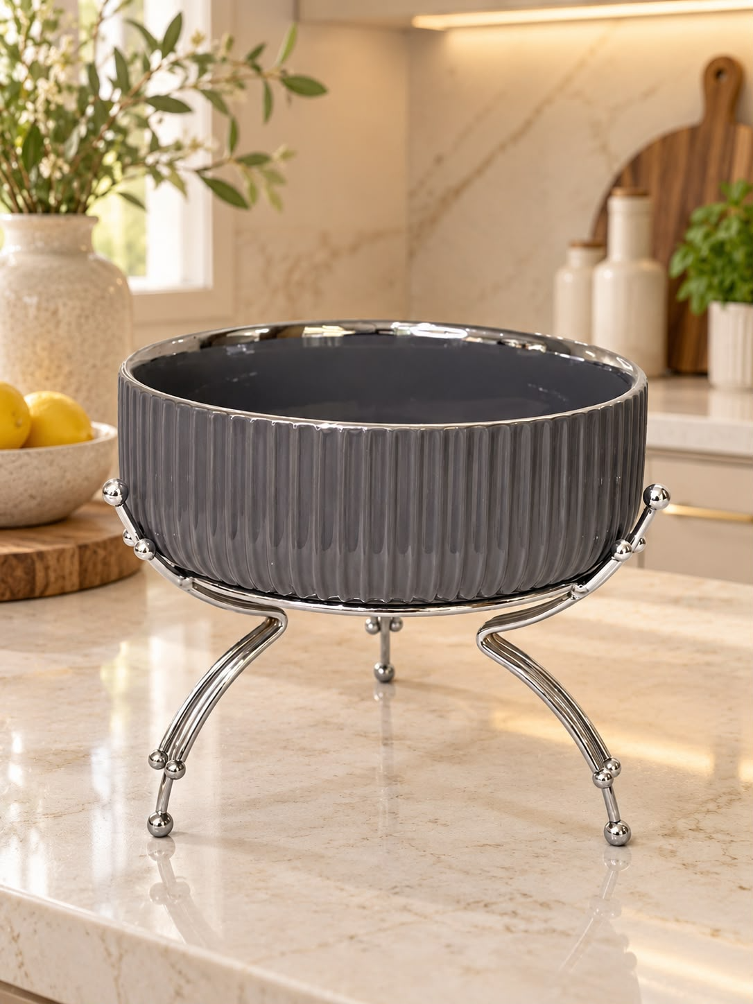 WhatsApp Image 2026-10-05 at 18.03.34 (7) شياله بورسلين رصاصى مع قاعده - 2080B - الصورة 1